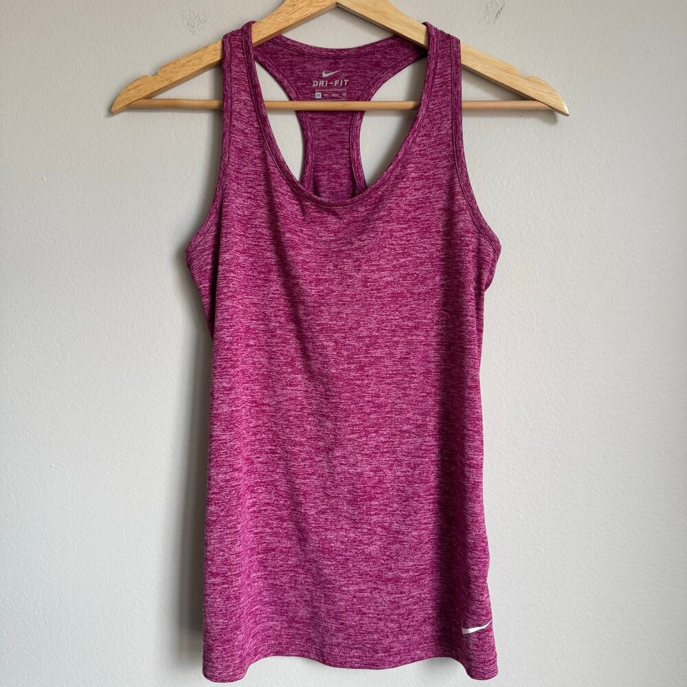 Nike Dri-Fit Women's Tank Purple Racerback Top Size XS Performance Workout Gym